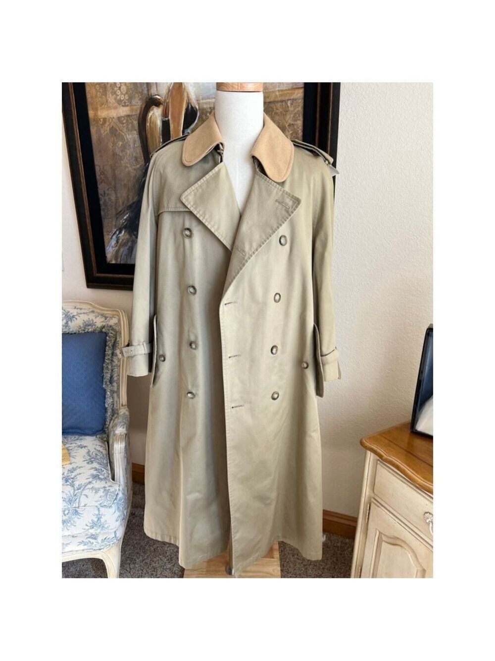 Men's Austin Reed Beige Trench Coat 42L